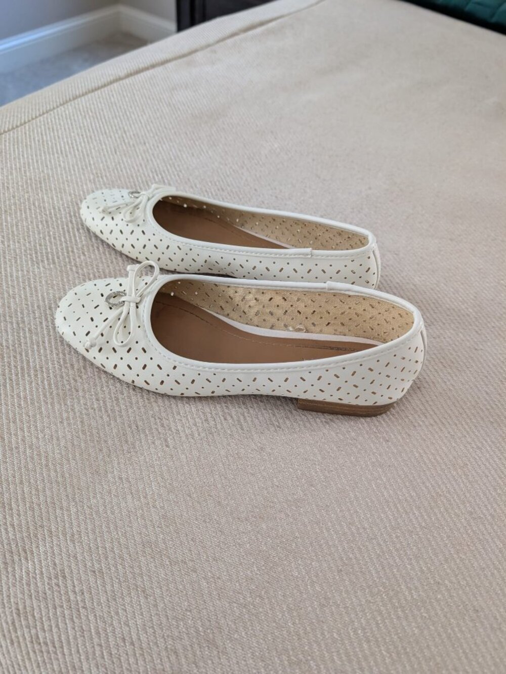 Nautica Womens Ballet Flats White shoes size 7
